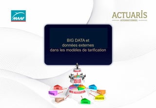 BIG DATA et
données externes
dans les modèles de tarification
 