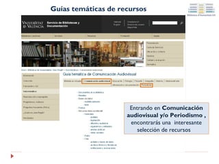 Guías temáticas de recursos

Entrando en Comunicación
audiovisual y/o Periodismo ,
encontrarás una interesante
selección de recursos

 