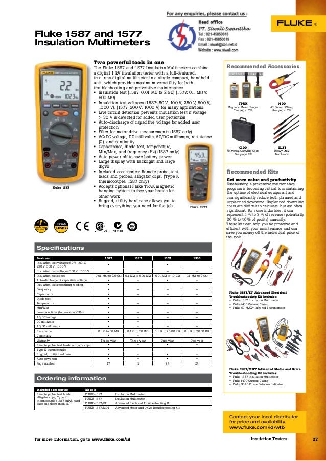 2015 katalog fluke siwali 021 45850618 fluke multimeter comparison chart