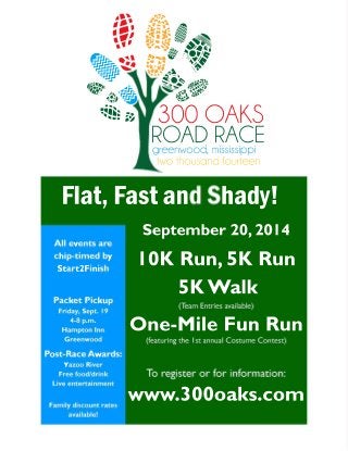 2014 300 Oaks Road Races - 10k/5k