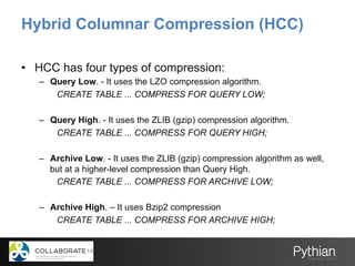 Lzo Compression Algorithm My First 100 days with an Exadata (PPT) | PDF