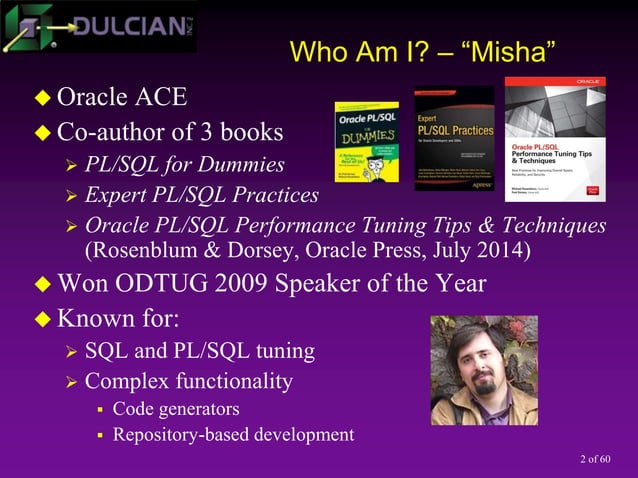 PL/SQL User-Defined Functions in the Read World | PPT