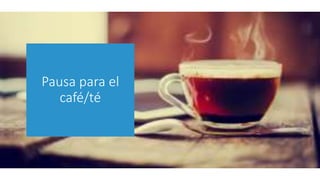 Pausa para el
café/té
 
