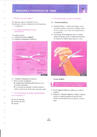 .1. Despre ce

I
r

este Vorba ?

4, Diseriarea pas cu pas a aetiviteiii

minuirea sigurn a foarfecei de tuns
mlnuirea corecte a foarfecei de runs inrpreune
cu pieptenul

2. Ce nofiuni preliminare

sunt

4.1. ]inerea foarfecei

a)

'

importante?
Cunoginge despre:
a) Alcnnrirea foarfeoei

b) cureg€a

b)
(vfig.{};

gi intreginerea foarfecei;

b) Curnprea gi intr,e$nerea foarfecei;
c) Mnzuri contra acdder*nrii
r pozi$marea foarfeaei asdel incit

falang{ (v.ff9.2).
sdl

nu se

produci acciderrttrri;
r nu incefcag s,I prindEi o foarfecn aflag in
cidete, pericolul de rtrnire este mult prsr fiure.

c) Funegi degerul aretztor g miilociu pe orificiul
zuperior.

3" Ce instrumente gl dotilri suplimentare
silnt nec€sare ?

I
I
I

d) ApnsaEi cu vZrfurile degetelor (aretetor, miilociu,
inelar) pe orificiul superior in aga fel incar
foarfeca si fie ginutit fix Ei sA poate ff condusa

Cap de exercigu
Foarfeca.de nrns
Piepten

sigur.

'T

47

-

*

virfill spre stinga. Capul
qurubului trebuie se $ea in jos. Reginegi aceste
lucruri, pentru ca pe viitor st fokrsigi foarfeca
?n acelagi fel.
Introduceli vaftl dege$lui rnare al mainii
&epte in lrcaqul de ios d manerului foadecei,
iar inelarul ln celilalt lacag, pdni la a doua

Aqezagi foarfeca cu

-

 