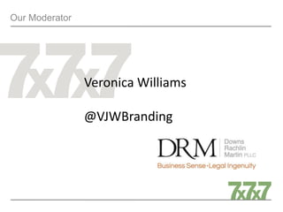 Our Moderator
Veronica Williams
@VJWBranding
 