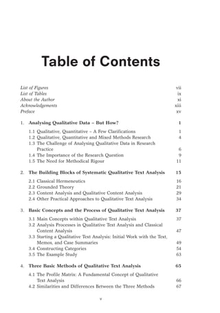 Qualitative Text Analysis A Guide to Methods Practice Using Software ...