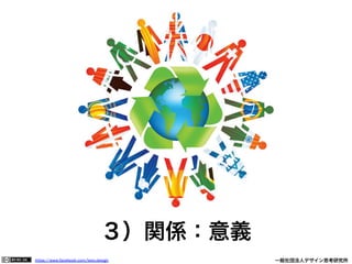 https://www.facebook.com/keio.design              一般社団法人デザイン思考研究所
３）関係：意義
 