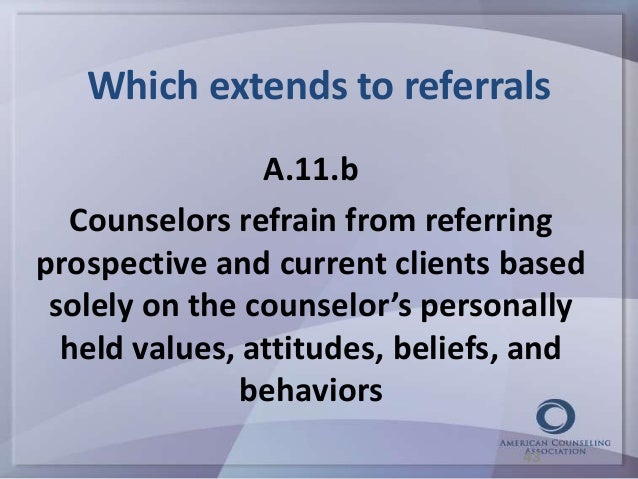CALPCC SF Conference 2014 ACA Code of Ethics Presentation