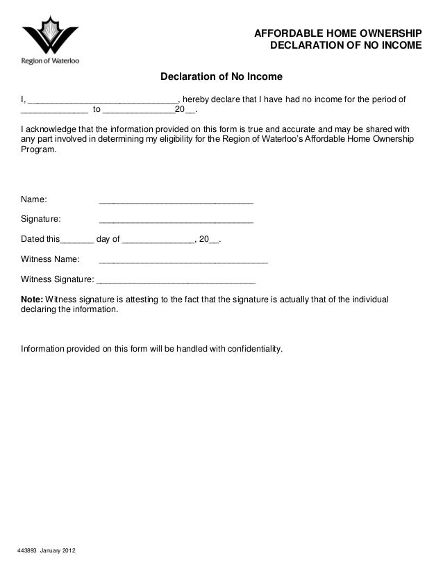 sample income verification letter from employer cover sample income declaration of no income form