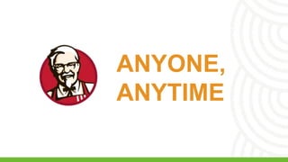 ANYONE,
ANYTIME
 