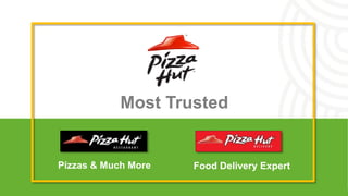 Pizzas & Much More Food Delivery Expert
Most Trusted
 