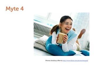 Woman drinking coffee by http://www.flickr.com/photos/tetrapak/ 
 