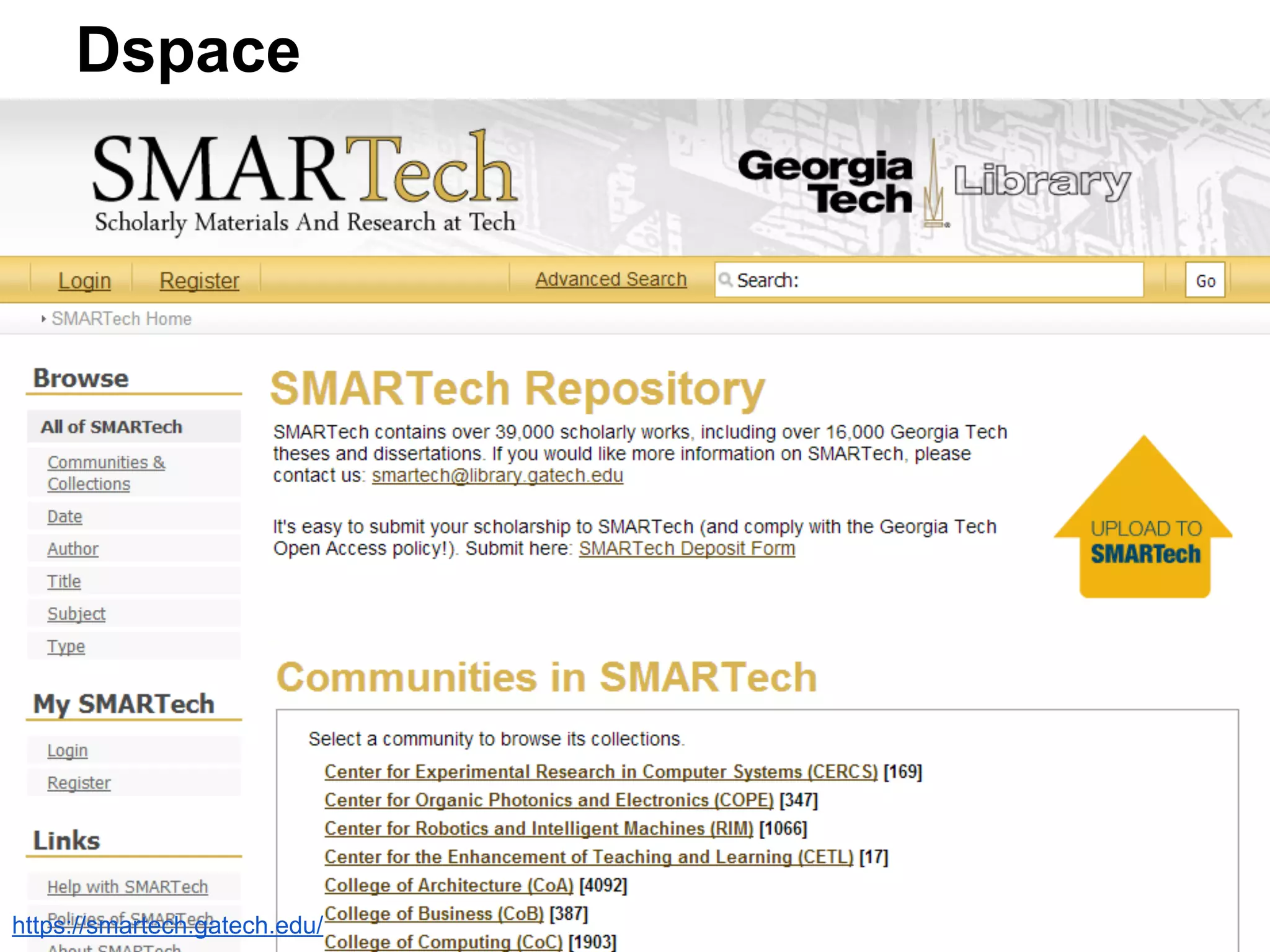 Dspace
https://smartech.gatech.edu/
 