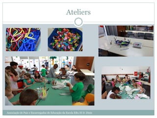 Ateliers
Associação de Pais e Encarregados de Educação da Escola EB1/JI D. Dinis
 