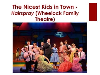 The Nicest Kids in Town -
Hairspray (Wheelock Family
Theatre)
 