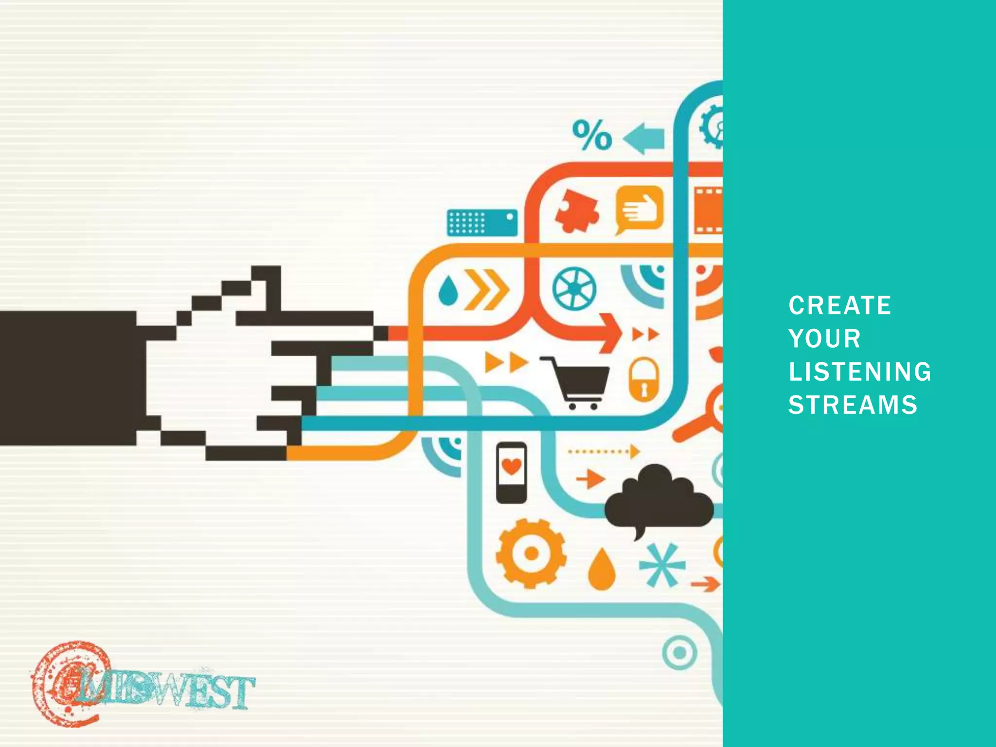 CREATE 
YOUR 
LISTENING 
STREAMS 
 