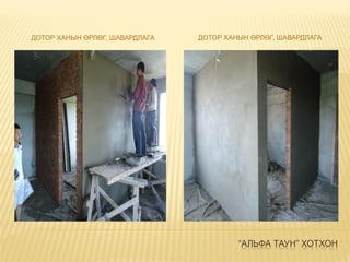 “АЛЬФА ТАУН” ХОТХОН
ДОТОР ХАНЫН ӨРЛӨГ, ШАВАРДЛАГА ДОТОР ХАНЫН ӨРЛӨГ, ШАВАРДЛАГА
 