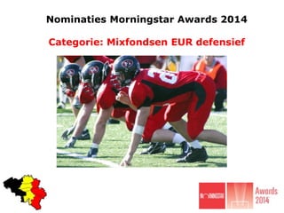 Nominaties Morningstar Awards 2014

Categorie: Mixfondsen EUR defensief

 