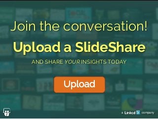 a company
Join the conversation!
Upload a SlideShare
AND SHARE YOUR INSIGHTS TODAY
 