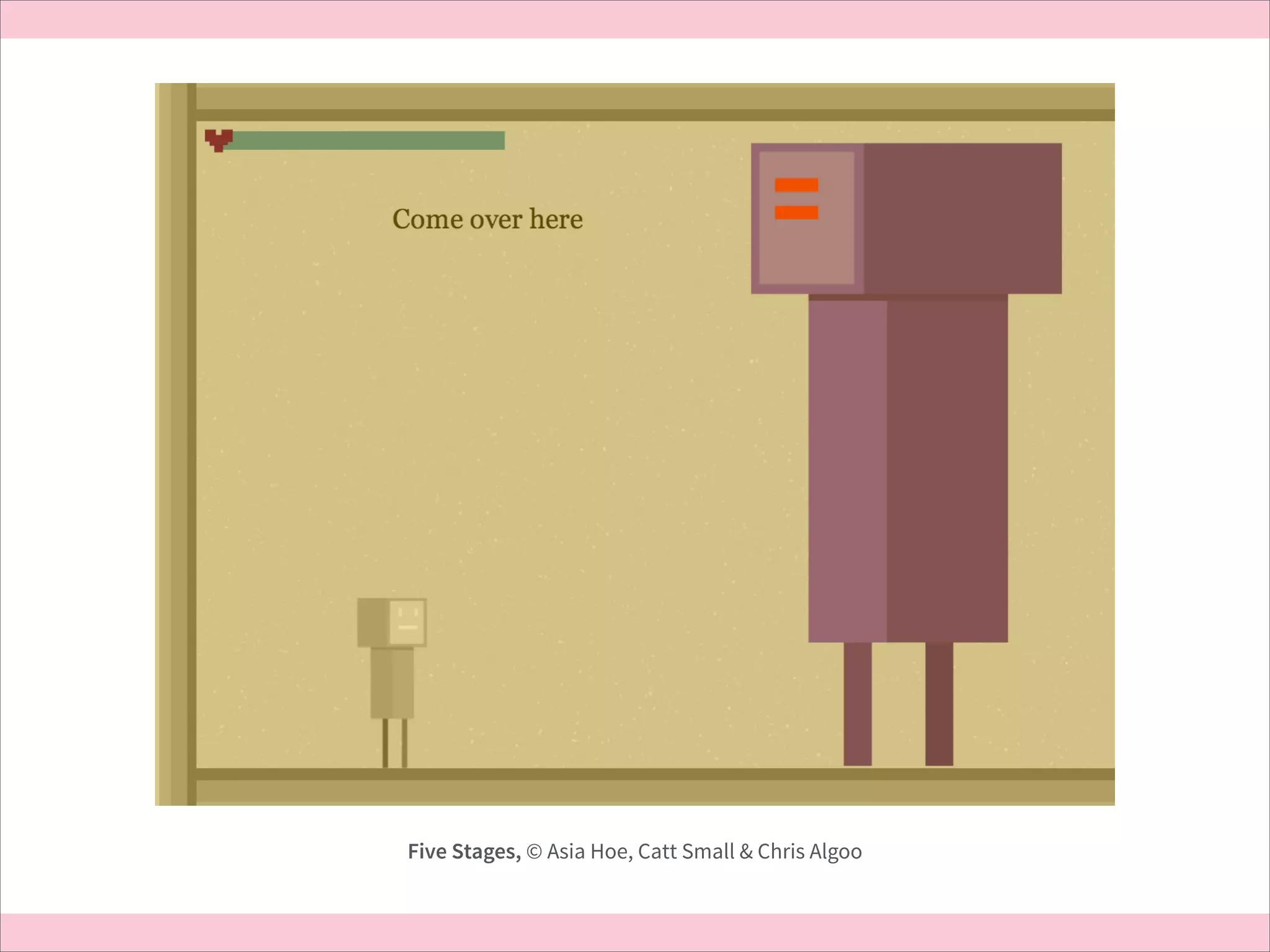 Five Stages, © Asia Hoe, Catt Small & Chris Algoo

 