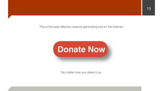 19
This is the least effective revenue generating tool on the Internet.
No matter how you dress it up.
 