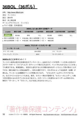 2018年度版 ブックメーカー徹底ガイド