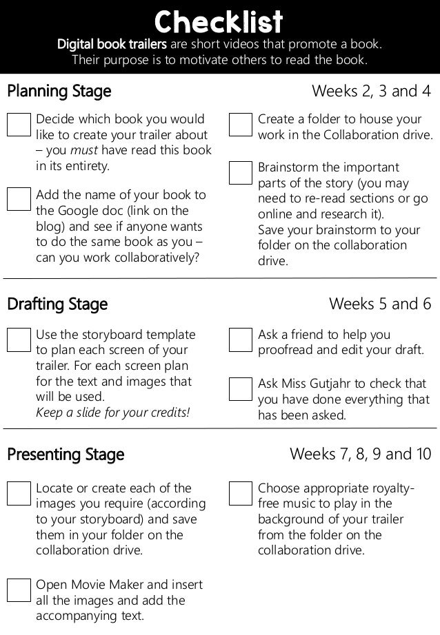 how to make a book trailer