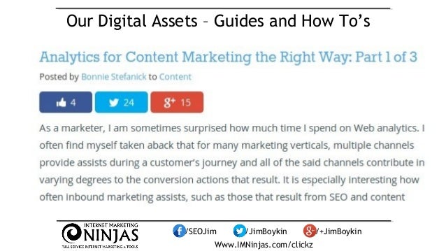 Content Strategy: Create & Promote Digital Assets by Jim Boykin #clickz Slide 29