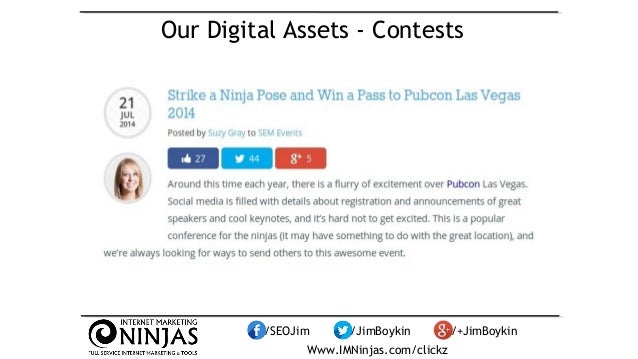 Content Strategy: Create & Promote Digital Assets by Jim Boykin #clickz Slide 31