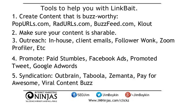 Content Strategy: Create & Promote Digital Assets by Jim Boykin #clickz Slide 98
