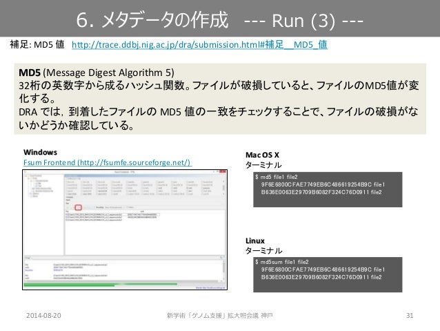 Bioproject Biosample Dra へのデータ登録