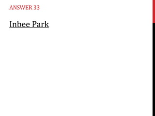 ANSWER 33

Inbee Park

 