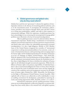 Global governance and global rules for development in the post-2015 era ...