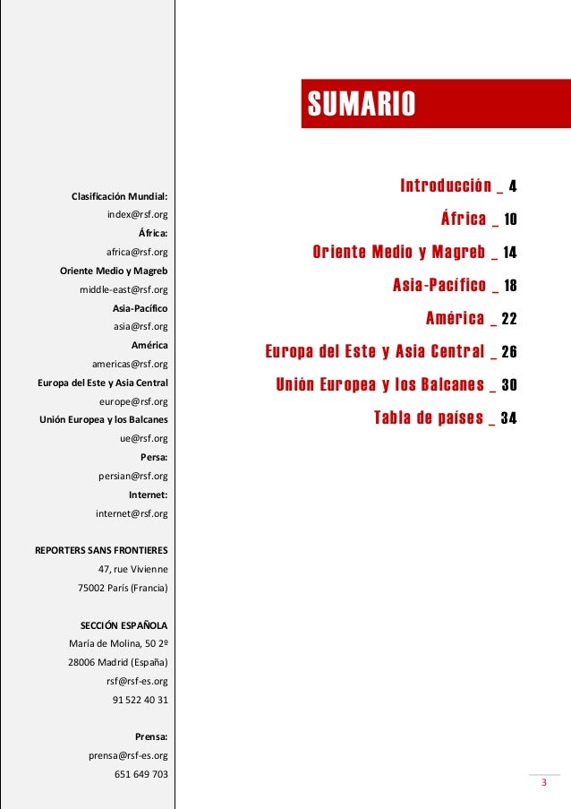 2014 Clasificacion Mundial De La Libertad De Prensa