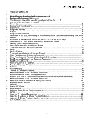 Florida Orthodontics | Clinical Practice guidelines | PDF