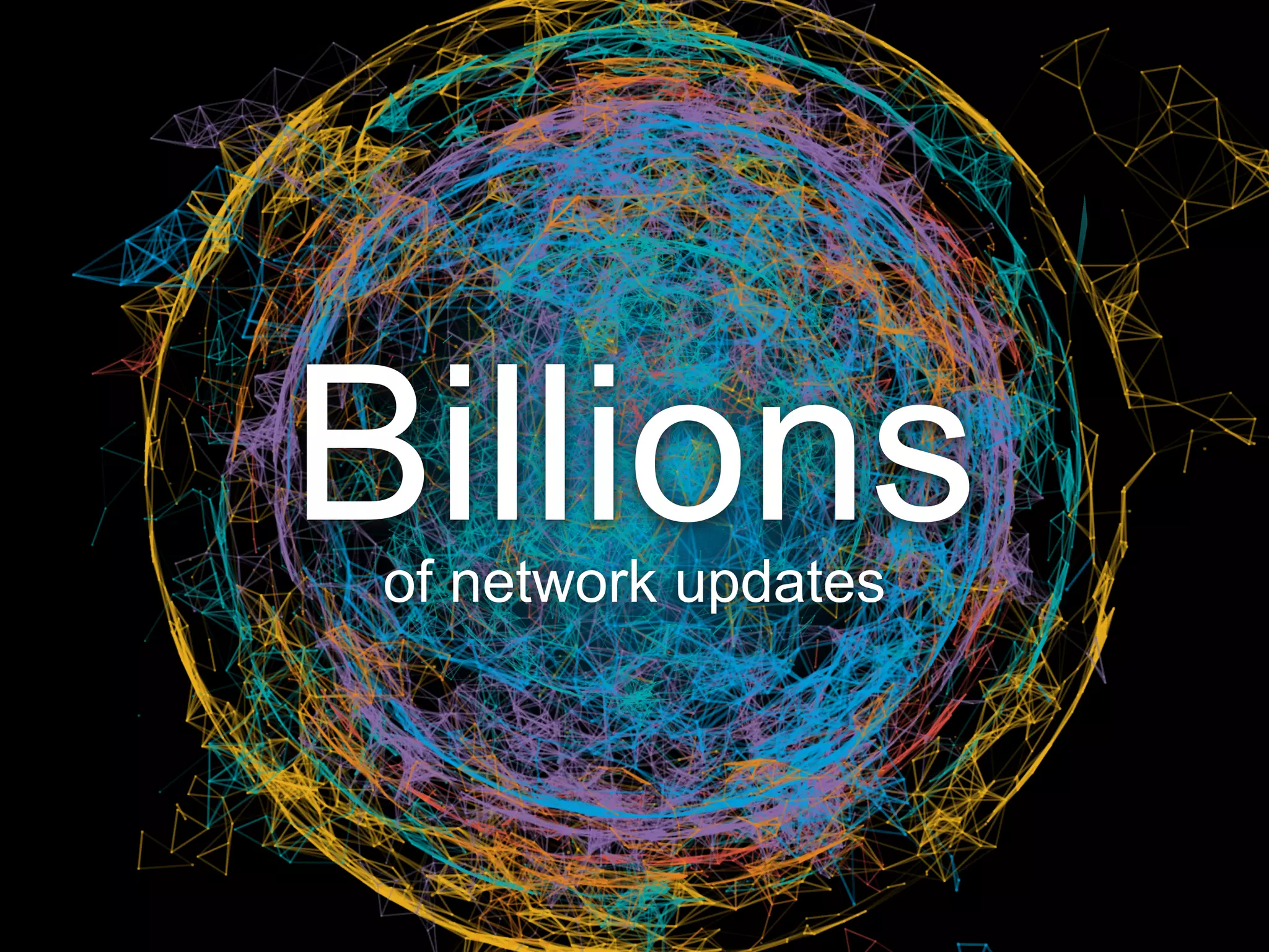 Billionsof network updates
 