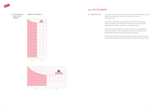 9.4. “RED WAVY WALL”
GRID, LEAFLET
FORMATS
EXAMPLES OF FORMATS 1:2
1:2 1:2
1:2 1:2
CORPORATE
DESIGN 2.0
4746
A10. PHOTOGRAPHY
The iconic look of the photos is an important factor for guaranteeing a unique
appearance: still shots or life shots – all images contribute to
an energetic look.
The dynamic active photos portray people from the B2B and B2C target
groups: they address and “understand” the beholder. The models exude
friendship and an active, committed, smart and positive air.
The product shots are staged in an engrossing way too. The products’ spa-
tiality is emphasised in this way, giving the customer a clear perspective.
Well-defined lighting accentuates the products’ materiality.
Unusual crops and varied positioning animate the layout and serve to create
a unique and energetic look for the brands of the Saunier Duval Brand Group.
10.1. ENERGETIC LOOK
 