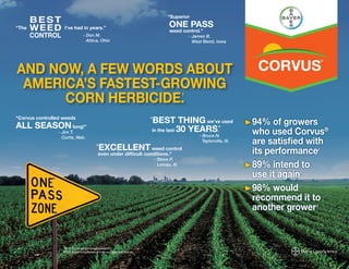2014 Corvus® & Capreno® Corn Herbicides Testimonial