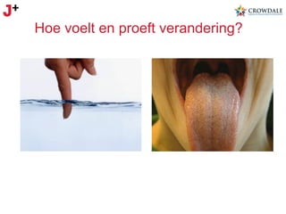 Hoe voelt en proeft verandering?

 