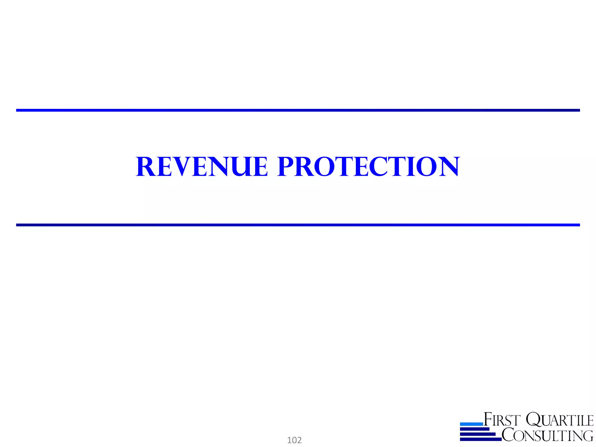 Revenue Protection
102
 