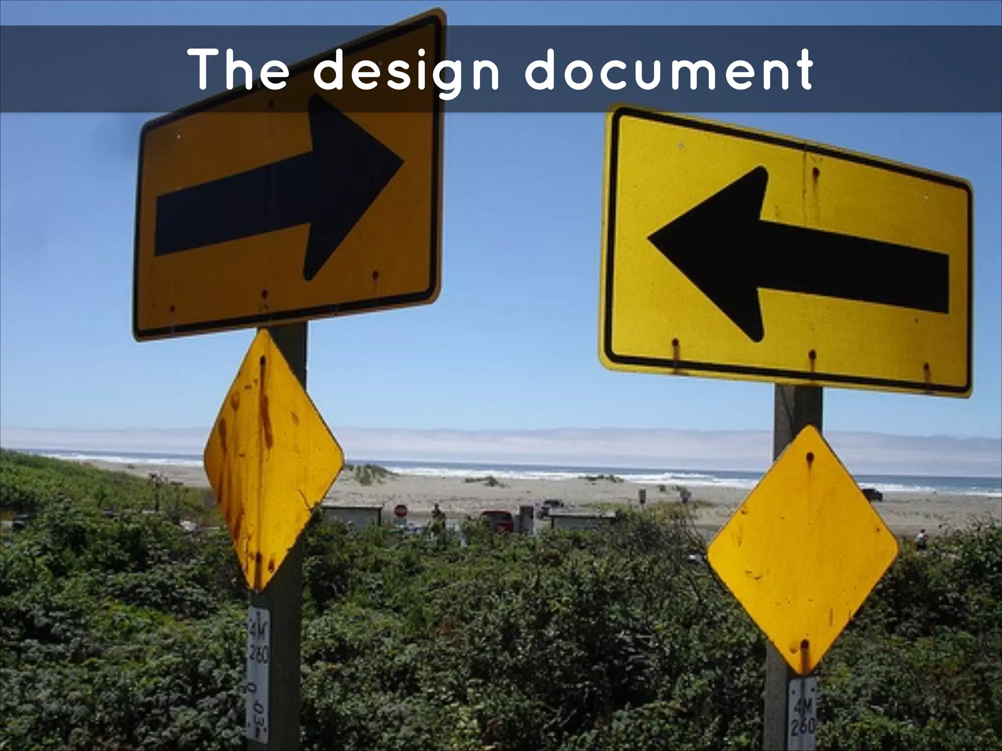 The design document

 