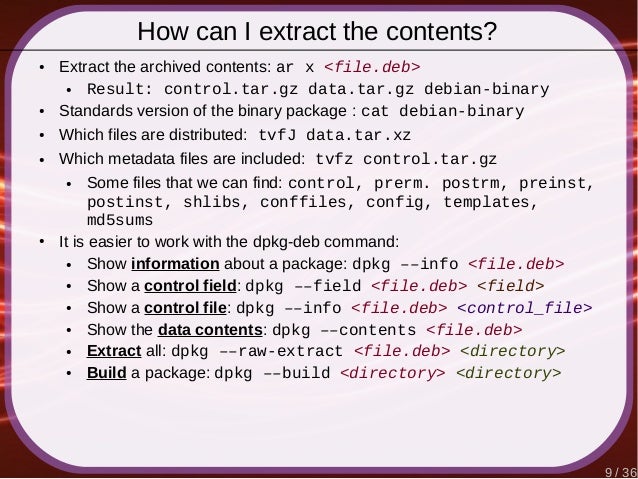 debian packages