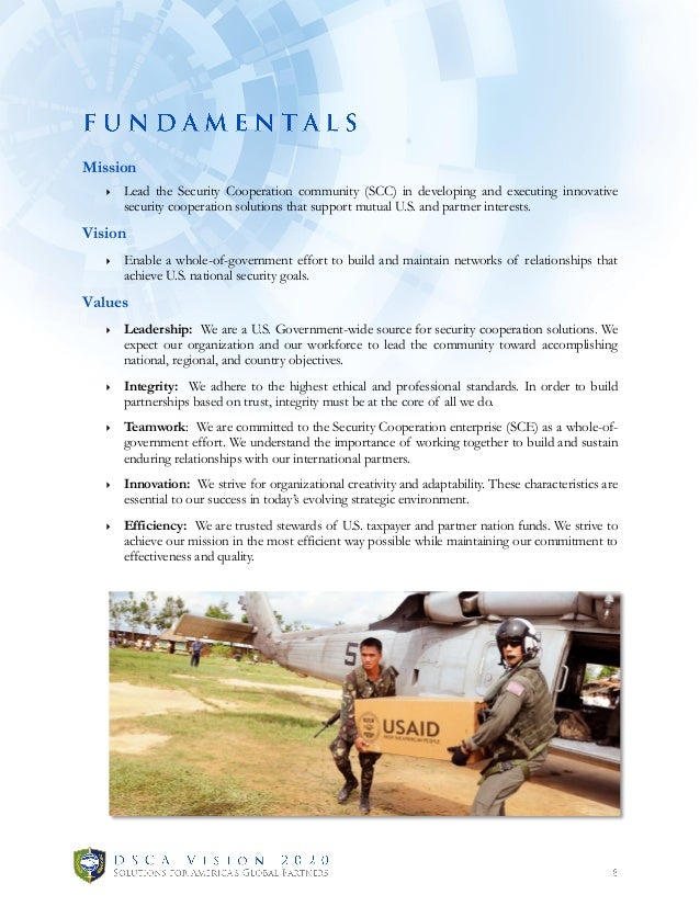 2014 Defense Security Cooperation Agency (DSCA) Strategic Plan Visi…