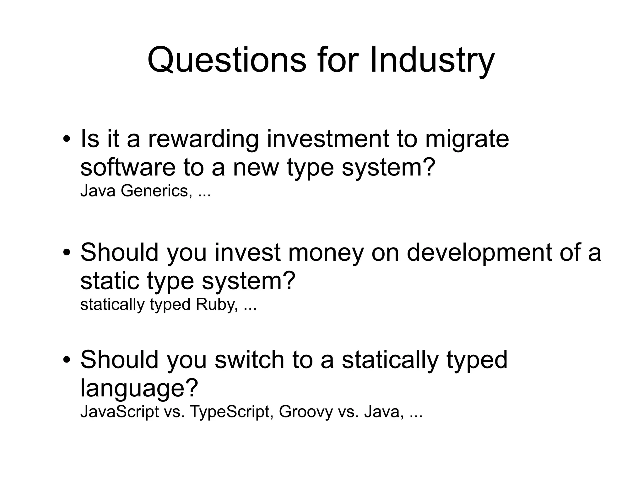 What do we really know about the differences between static and dynamic ...