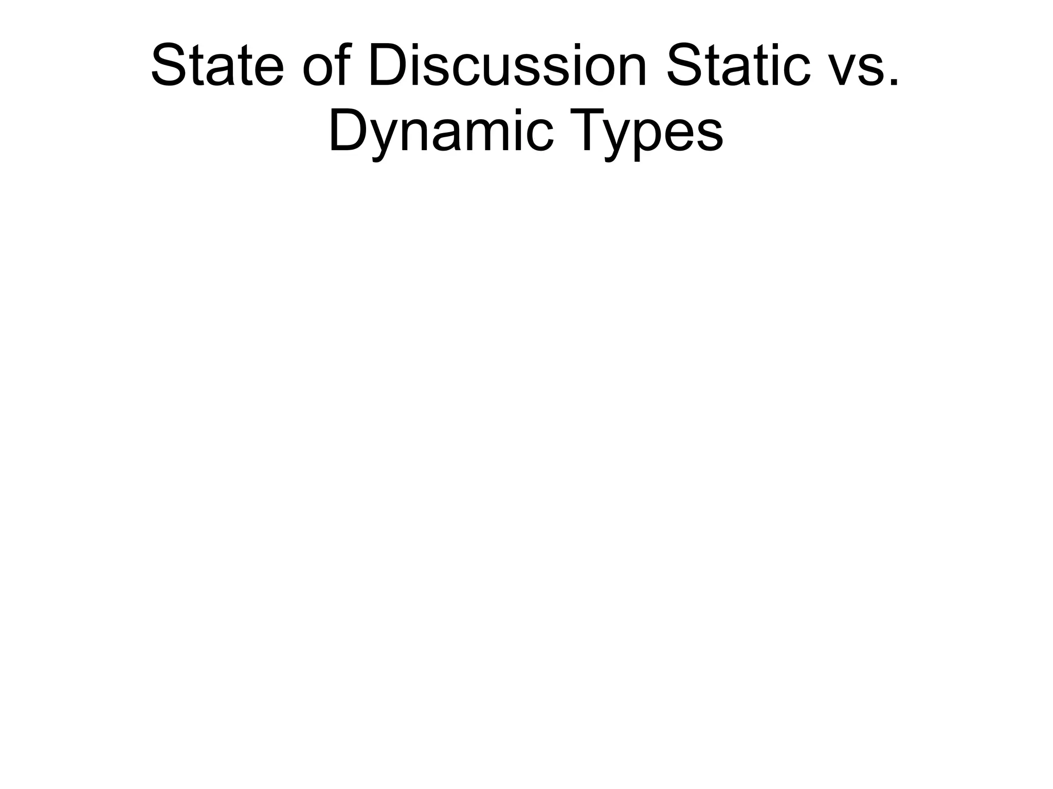 What do we really know about the differences between static and dynamic ...