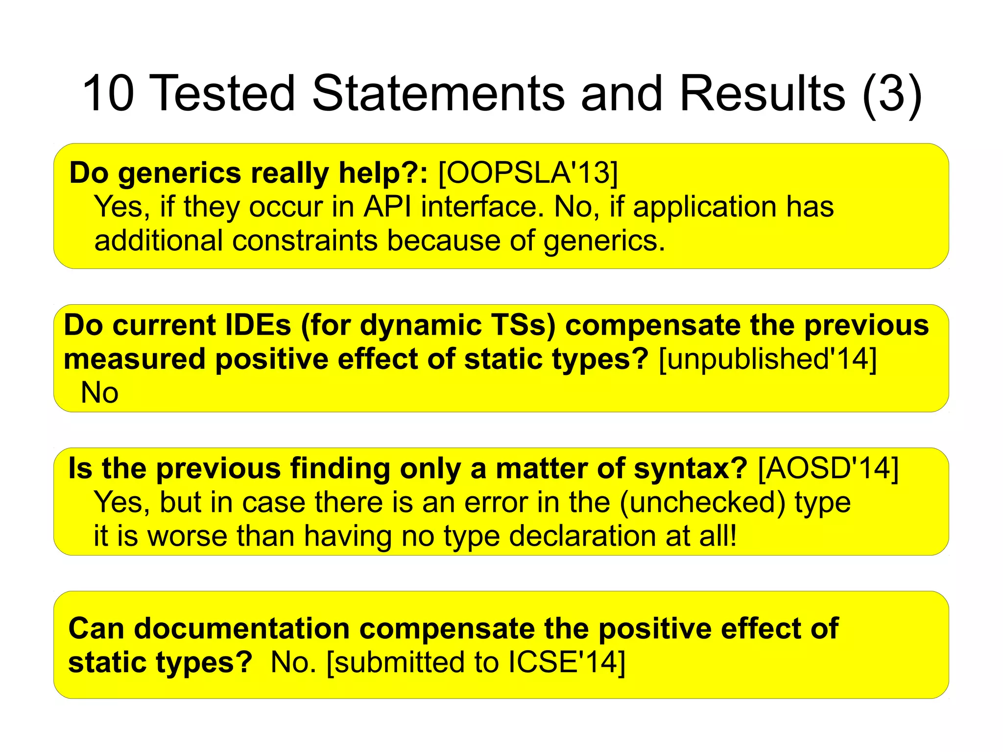 What do we really know about the differences between static and dynamic ...
