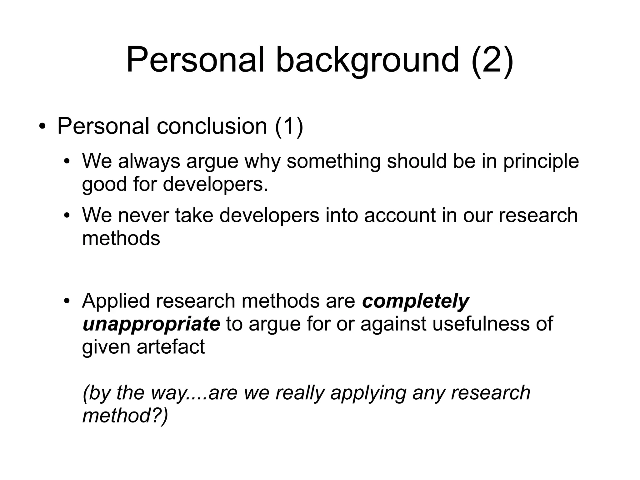 What do we really know about the differences between static and dynamic ...