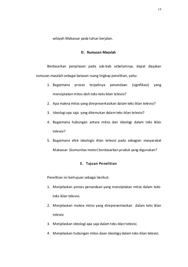 Konstruksi Mitos Dan Ideologi Dalam Teks Iklan Komersial Televisi Su