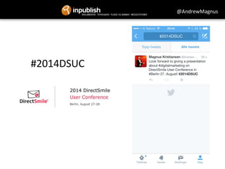 #2014DSUC 
@AndrewMagnus 
 