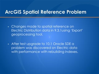 Learning Lessons the Hard Way: A Large Utility's Experience Upgrading from  ArcGIS 9 to 10